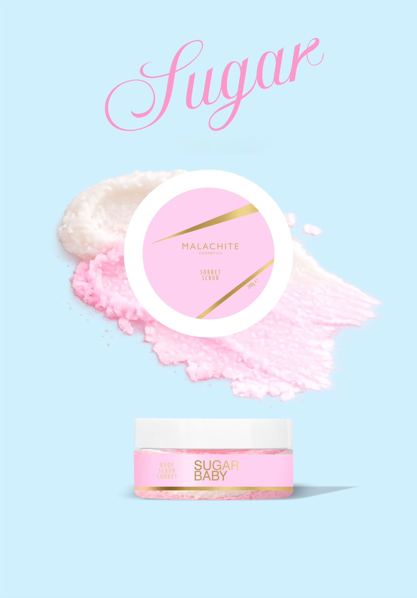 Ķermeņa skrubis “Sugar Baby”, 200ml