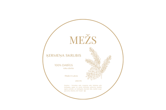 MEŽS — ķermeņa skrubis, 200 ml