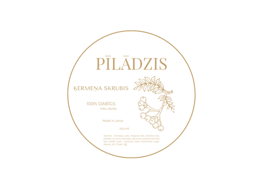 PĪLĀDZIS - ķermeņa skrubis, 200ml
