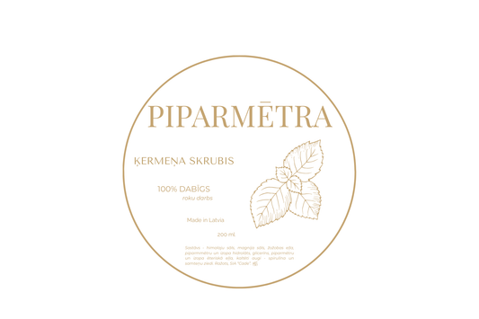 PIPARMĒTRA — ķermeņa skrubis, 200 ml